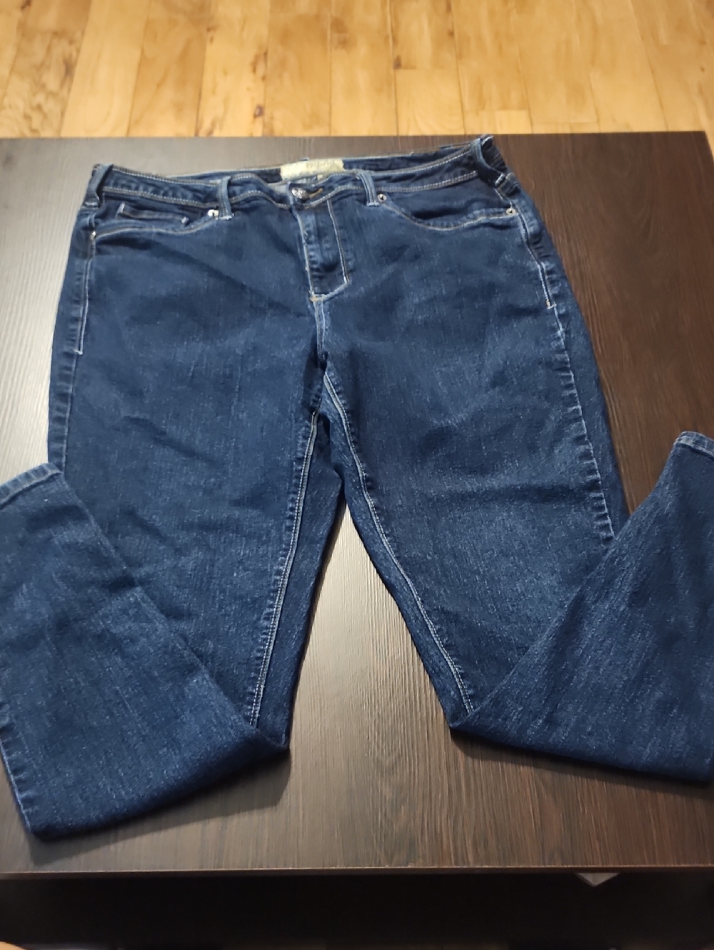 Hybrid & company Women's Straight Leg Dark Blue Jeans